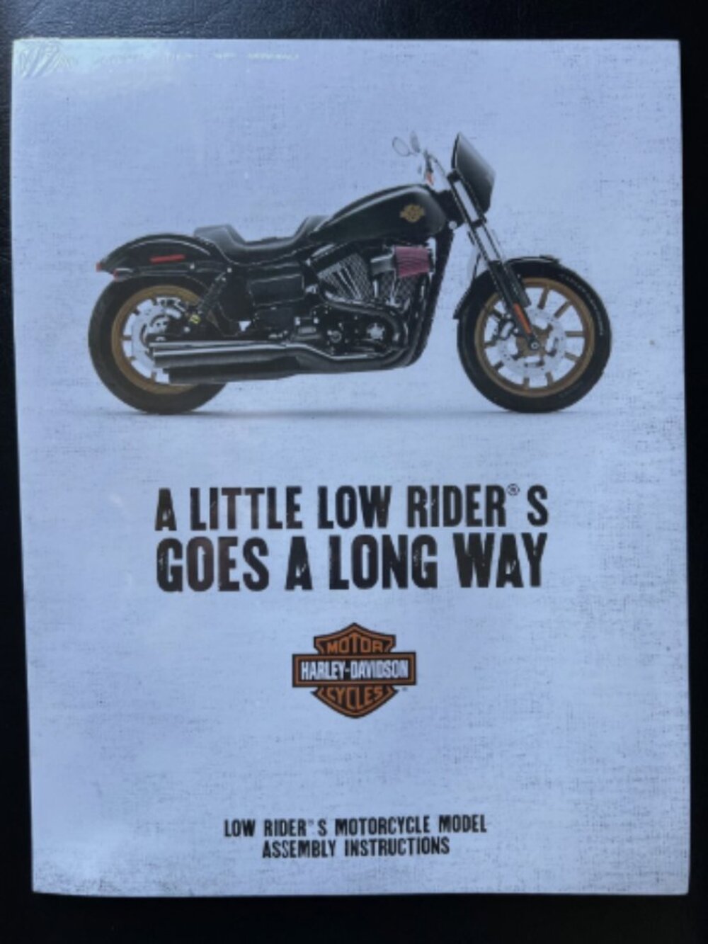 Harley-Davidson Low Rider S Motorcycle Model Assembly Instructions Sealed New